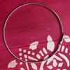 Boucles d'oreilles créoles - Métal argenté - 90mm - Femme - Argent - Argenté
