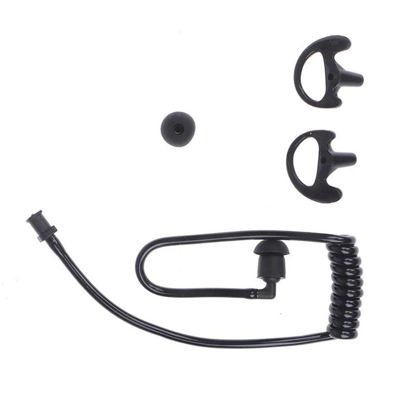 Spring Air Tube Earphone Coil Acoustic Air Tube Earplug for Two Way Radio Earpiece Coil Tube Kit Replacement Accessories