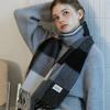 Check Soft Lambswool 100% Scarf MF8005 Black