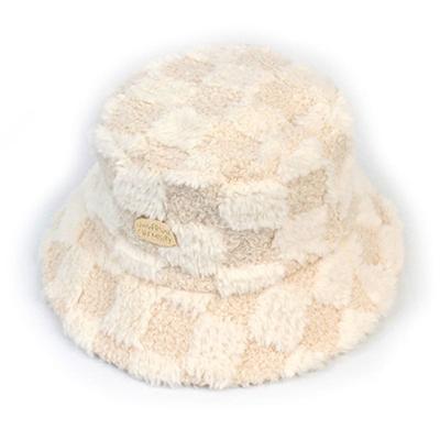 Universal Chemistry Check Fur Ivory Bucket Hat