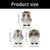 1Pc No See No Evils Hear No Evil Speak Owl Figurines Resin Owl Statues Home Decors Collectibles Animal Sculptures