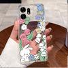 Cute Funny Graffiti Cat Pattern Phone Case For Honor Play 60A 5G / Honor X6d 5G Transparent TPUck Shockproof Soft Casing