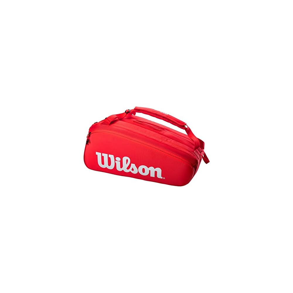 Wilson Tennis-/Badmintonschläger Tasche Super PK Rot (SUPER TOUR 15 PK)