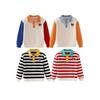 Children's Autumn Clothing Sweatshirt 2023 New Arrival Boys and Girls Patchwork Pure Cotton Bottoming Polo Shirt Autumn Jacket