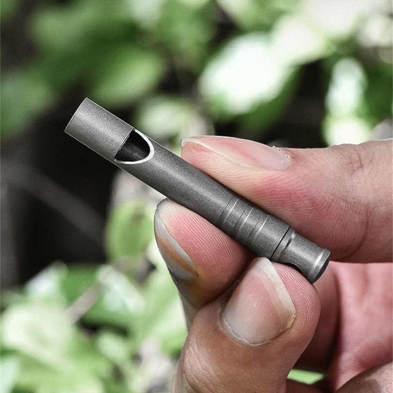 Loud Safety Whistle for Wilderness Exploration Emergency Portable Design Adjustable Suitable for Backpacks Keychains