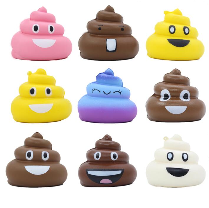 Farbenfrohes Kacke Squishy Langsam Aufgehend Kawaii Weiches Quetschspielzeug Simulation Cremiger Duft Stressabbau Kinder Baby Geschenk Spielzeug
