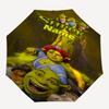 Custom Name Shrek Theme Automatic Umbrella, Lightweight & Portable, 8 Rib, Perfect for Outdoor Travel, Birthdays, Christmas, Gifts.