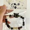 Cute Cat Chinese Style Couple Bracelet Hand Rope For Student Gift