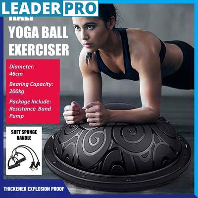 Bosu-Ball für Gleichgewichtstraining zu Hause – rutschfester Fitnessball, verdickter, explosionsgeschützter Halb-Yogaball