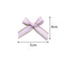 30pcs 4*5cm Polyester Satin Ribbon Bows Colourful Golden-edged Bowknots For Christmas Party DIY Clothing Headwear Gifts Decor