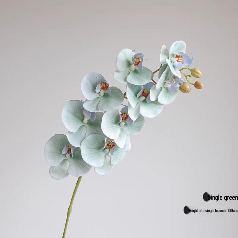 Große 9-Kopf Phalaenopsis Orchidee Künstliche Blume für Hotel- oder Wohnzimmerdekoration