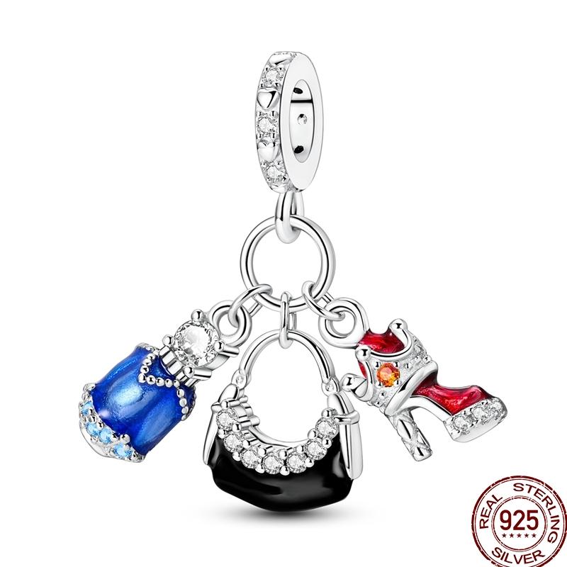 Miedziany Cyrkon Letnie Lody Ocean Wielka Seria Błyszczący Inkrustowany Cyrkon Wisiorek Pasuje do Bransoletki 3mm