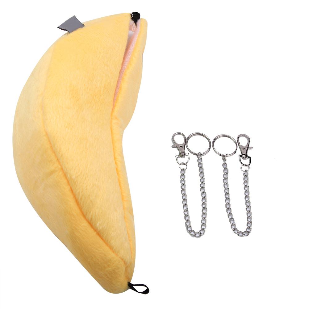 Hanging Pet Bed Velveteen Banana shaped Pet House for Hamster Hammock(Yellow)