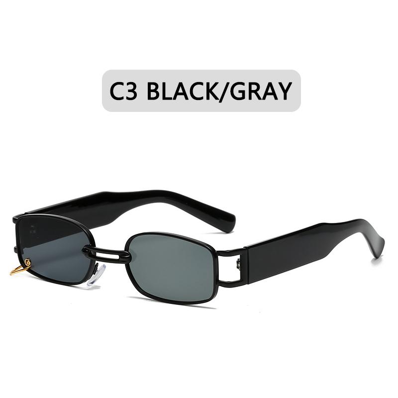 New Square Sunglasses Women Luxury  Designer Small Rectangle Sun Glasses UV400 Men Black Shades Retro Eyewear For Female