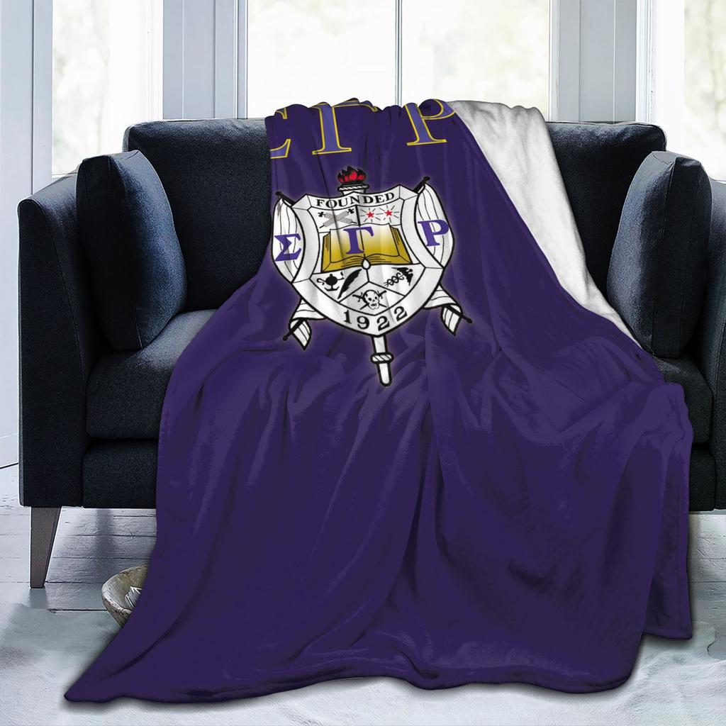 Theta Rho Sigma Flannel Blanket Soft Comfortable All Season Throw for Sofa Bed Camping Travel Perfect Gift