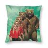 Animorphs Bears Square Pillowcase Polyester Linen Velvet Printed Zip Decor Room Cushion Cover