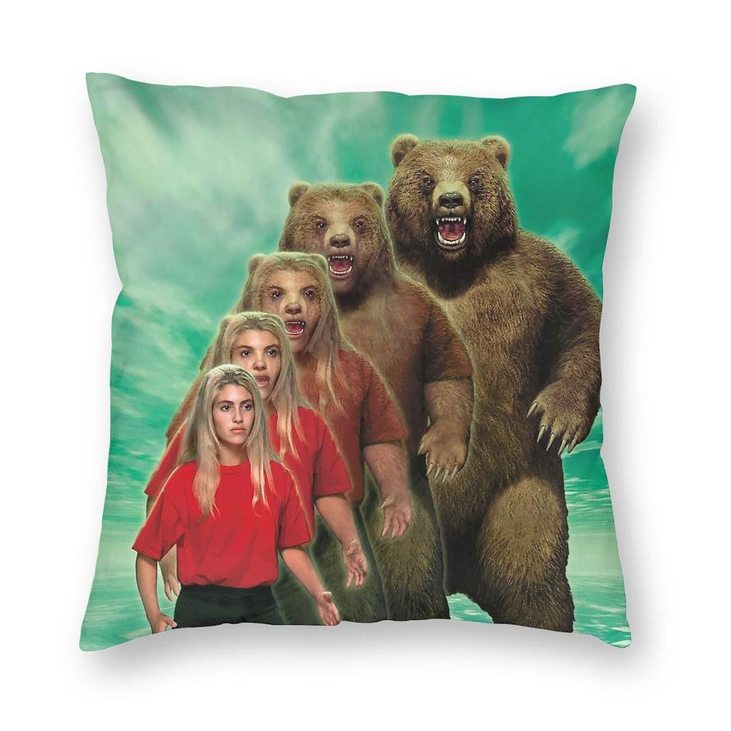 Animorphs Bears Square Pillowcase Polyester Linen Velvet Printed Zip Decor Room Cushion Cover