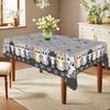 1 Piece Of Cat-Themed Tablecloth, Round Or Rectangular Tablecloth With Cute Cat And Paw Print Patterns, Suitable For Autumn Holiday Gatherings, Family