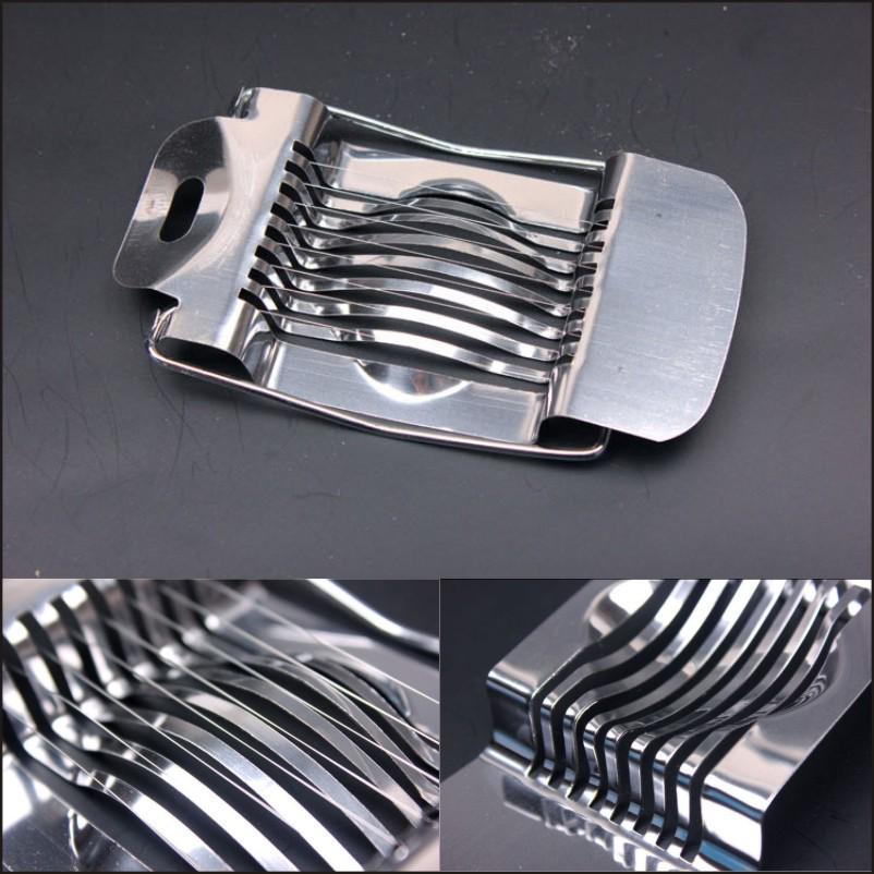 Kráječ a kráječ vajec z nerezové oceli na konzervovaná vejce