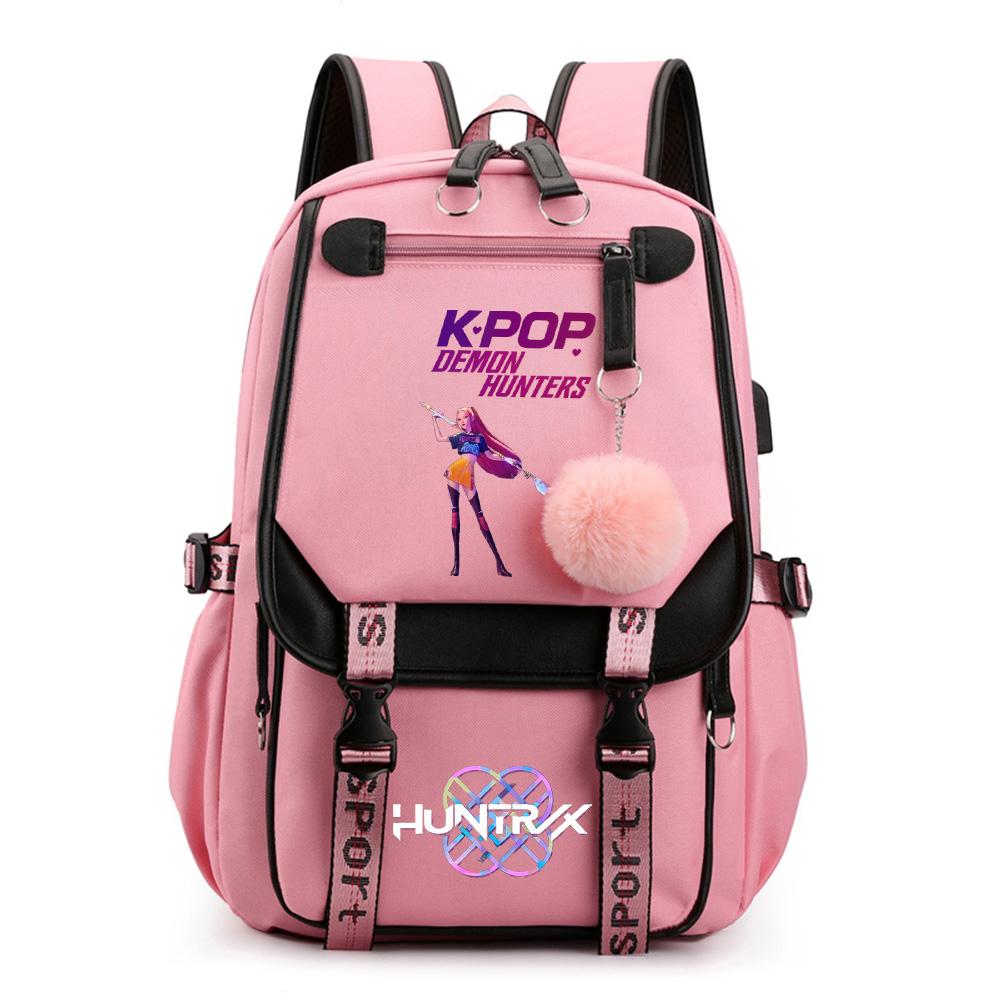 Anime Niedlich Cartoon Kpop Bedruckter Rucksack Schultasche für Teenager Schüler Mädchen Junge Buchtasche Große Kapazität Reisetasche Kindergeschenk Rucksack