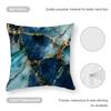 Marble Texture Cushion Cover Anti-dustmite Pillowcase Invisible Zipper Silky Short Plush Sofa Cushion Cover