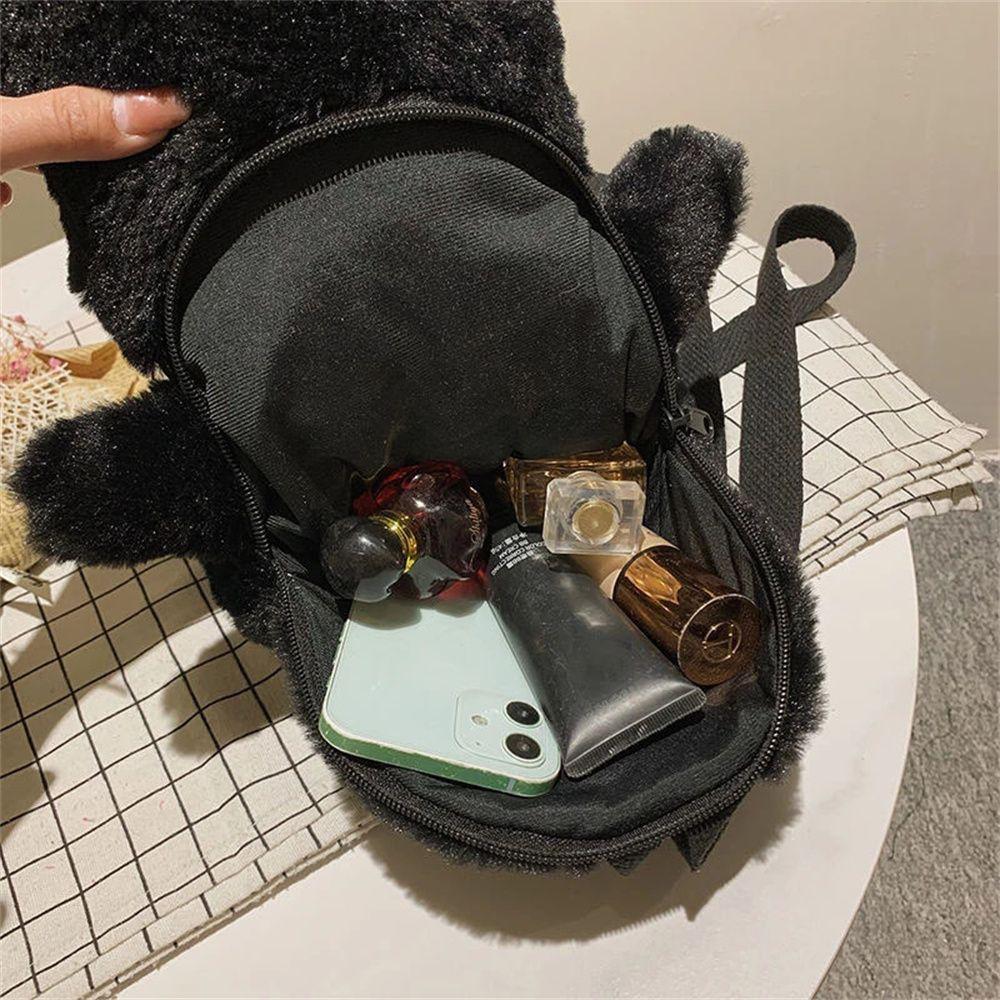 Shoulder Bag Furry Bag Winter Furry Bag Water Bottle Bag Doll Backpack Skull Plush Backpack