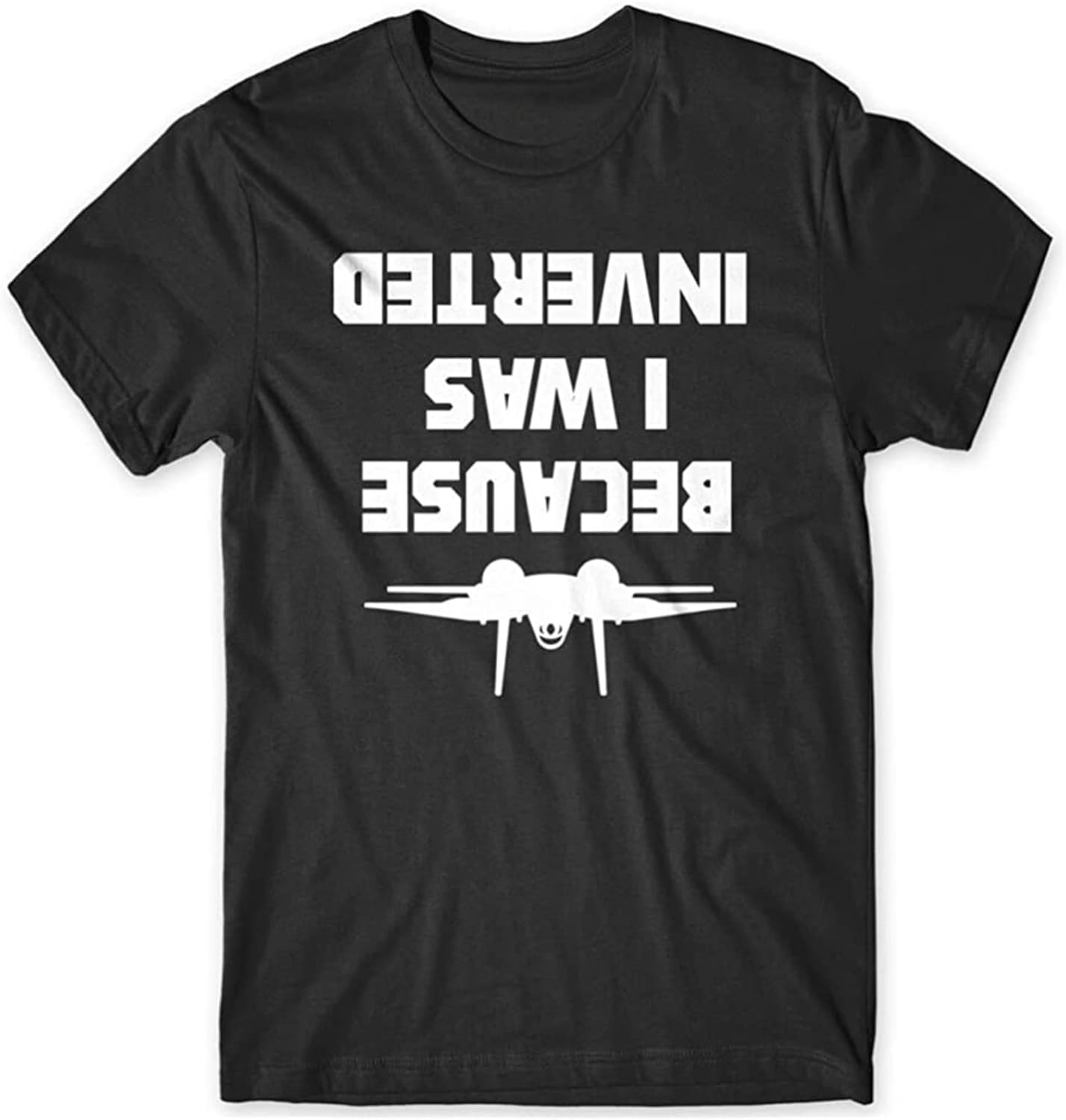 Men s Because I was Inverted Mens Funny Unisex T Shirt XL чёрный