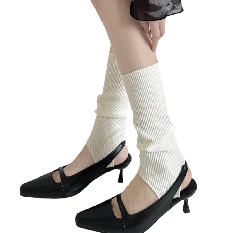 Stirrup Leg Warmer Toeless Knee Highs Socks Ballet Style Calf Socks Long Leg Sleeve for Womens Girls Winter Boot Socks
