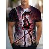 Summer Comfortable Fashionable Men's T-shirt Colorful Retro Portrait Printing Soft Breathable Round Neck Short Sleeved T-shirt