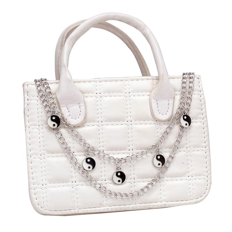 1 Piece Diy Handles Butterfly Cross Pearl Pendant Shoulder Bag Chain Replacement Bag Accessories Multi-Layer Metal Bag Chain