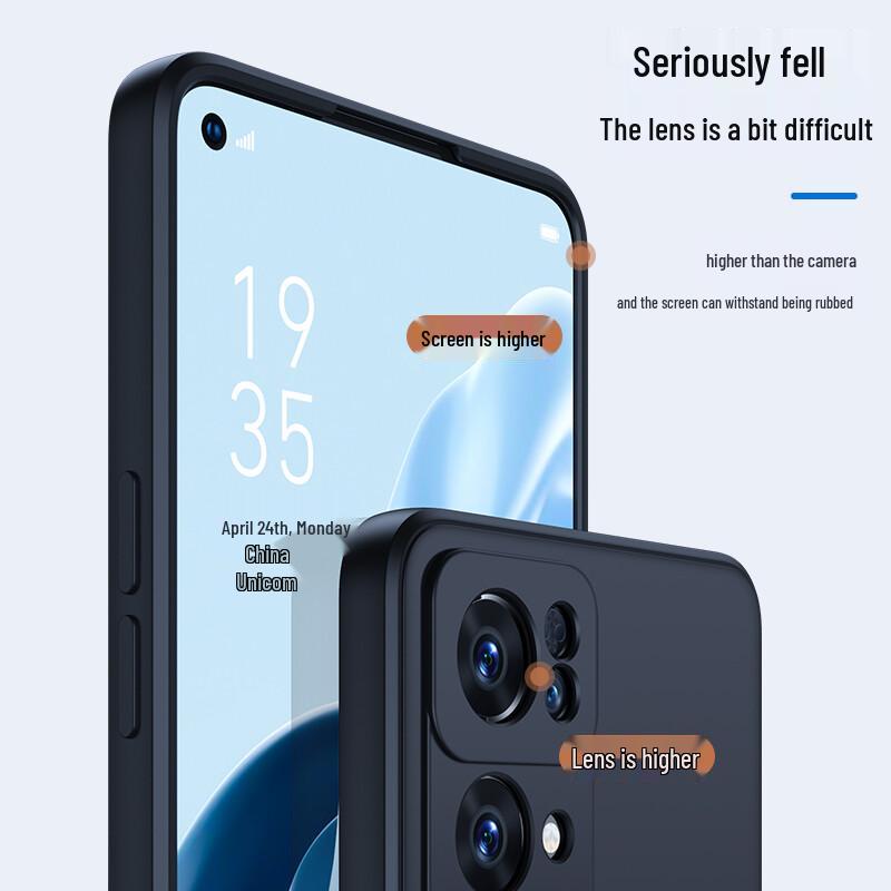 OPPO Reno7 Pro Frosted Anti-Drop Silicone Phone Case