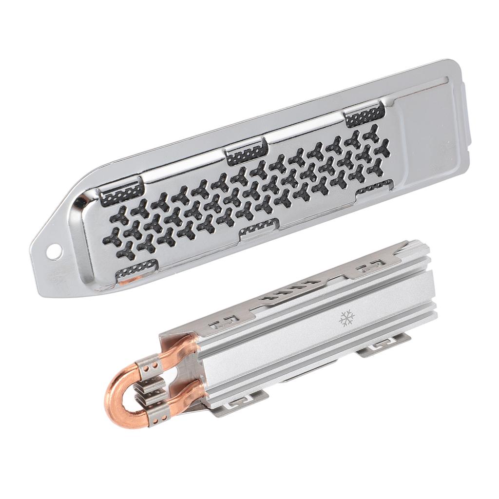 M.2 NVME SSD Heat Sink Professional Efficient Replacement Heatsink Kit with Dust Cover for PS5 Conso