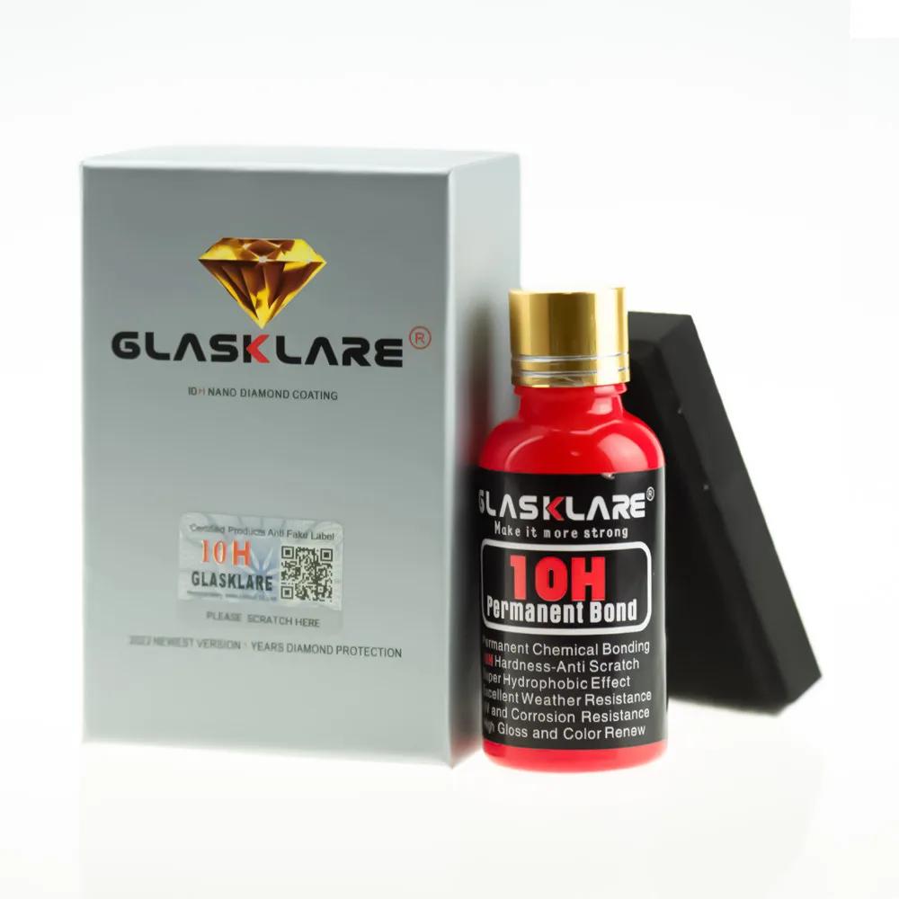 

10H Car Polish Liquid Ceramic Coat Hydrophobic Glass Coating Защитная пленка для стекла Уход за автомобилем Защита от царапин