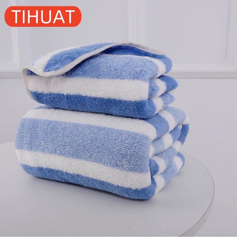 

1 шт. Абсорбирующее банное полотенце Мягкое полотенце для лица Дом 70*140cm синий