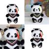 Charming Graduation Panda Plush Toy Adorable Stuffed Animal With Customizable Logo