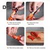 Crayfish Shell Opener Stainless Steel Fast Sheller Tool for Clean Hands Efficient Serrated Design Shrimp Tail Cutter Seafood Lovers Kitchen Gadget