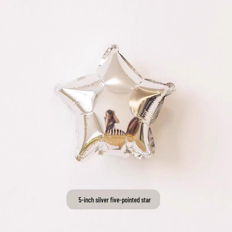 Five-Pointed Star Aluminum Foil Balloon for Birthday and Graduation Decorations