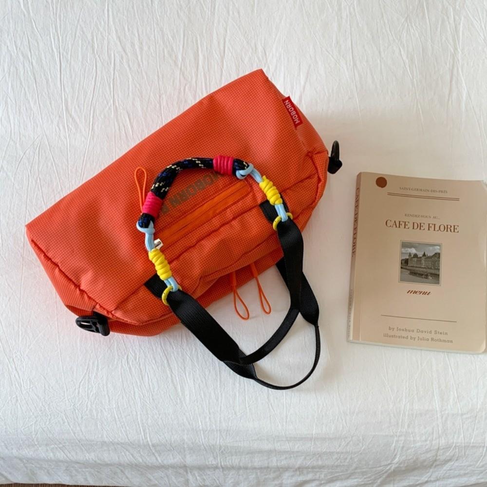 

Досуг Легкая сумка для боулинга Простые женские сумки Портативная нейлоновая сумка через плечо Спорт оранжевый