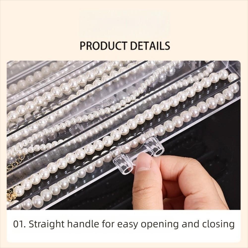 3/5 Layer Jewelry Tray Waterproof Necklace Display Cabinet for Women