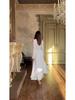 2025 Spring Retro Elegant Long Sleeve Waist-Hugging Dress for Women