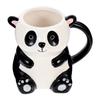 Adorable Panda Shape Cup Premium Ceramic Water Mug for Restaurant Dessert Shop Desktop Decoration Drinkware Gift for Friends