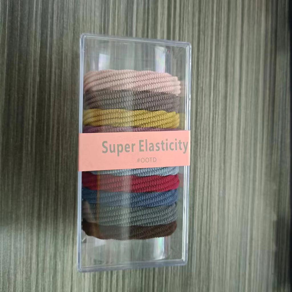 Seamless Hair Ties Elastic Headbands Made with Polyester and Spandex for All Hair Types Gentle on Hair No Breakage