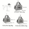 Portable Foldable Pet Backpack: Breathable Cat & Small Dog Carrier