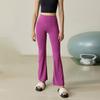 High-Waisted Flared Leggings Women Breathable Workout Pants Yoga Pilates Gym Fitness