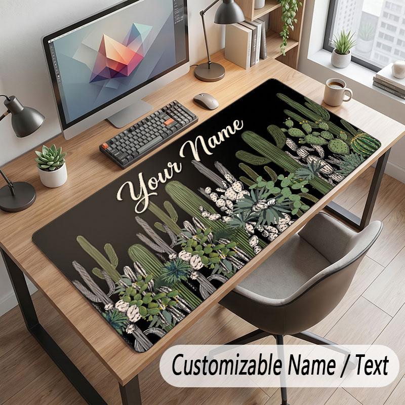 Tappetino Mouse Personalizzato Tema Paesaggio Montano Stampa Personalizzata Nome Testo Tappetino da Scrivania per Decorazione Tavolo Ufficio di Casa