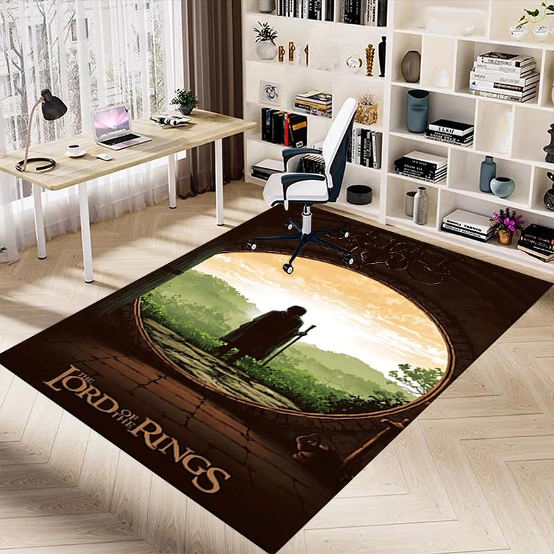 1pc Lord of the Rings Carpet, for Home & Office Decor, Desk Chair Carpet, Festive Gift,Conference Room CarpetL1222