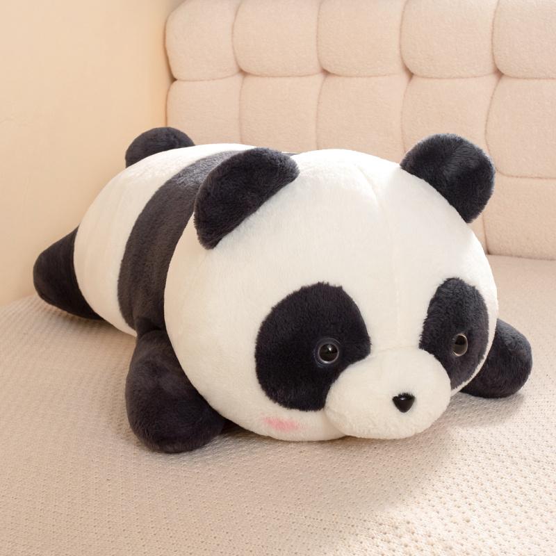 Cute Fat Panda Stuffed Animals Black White Plush Toy Cute Panda Plushie Toy Gift For Kids Girlfriend Birthday Boy Christmas Gift