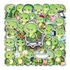 50 Cartoon Googly-Eyed Turtle Stickers - Cute Animal Designs for Helmets, Refrigerators, Phones