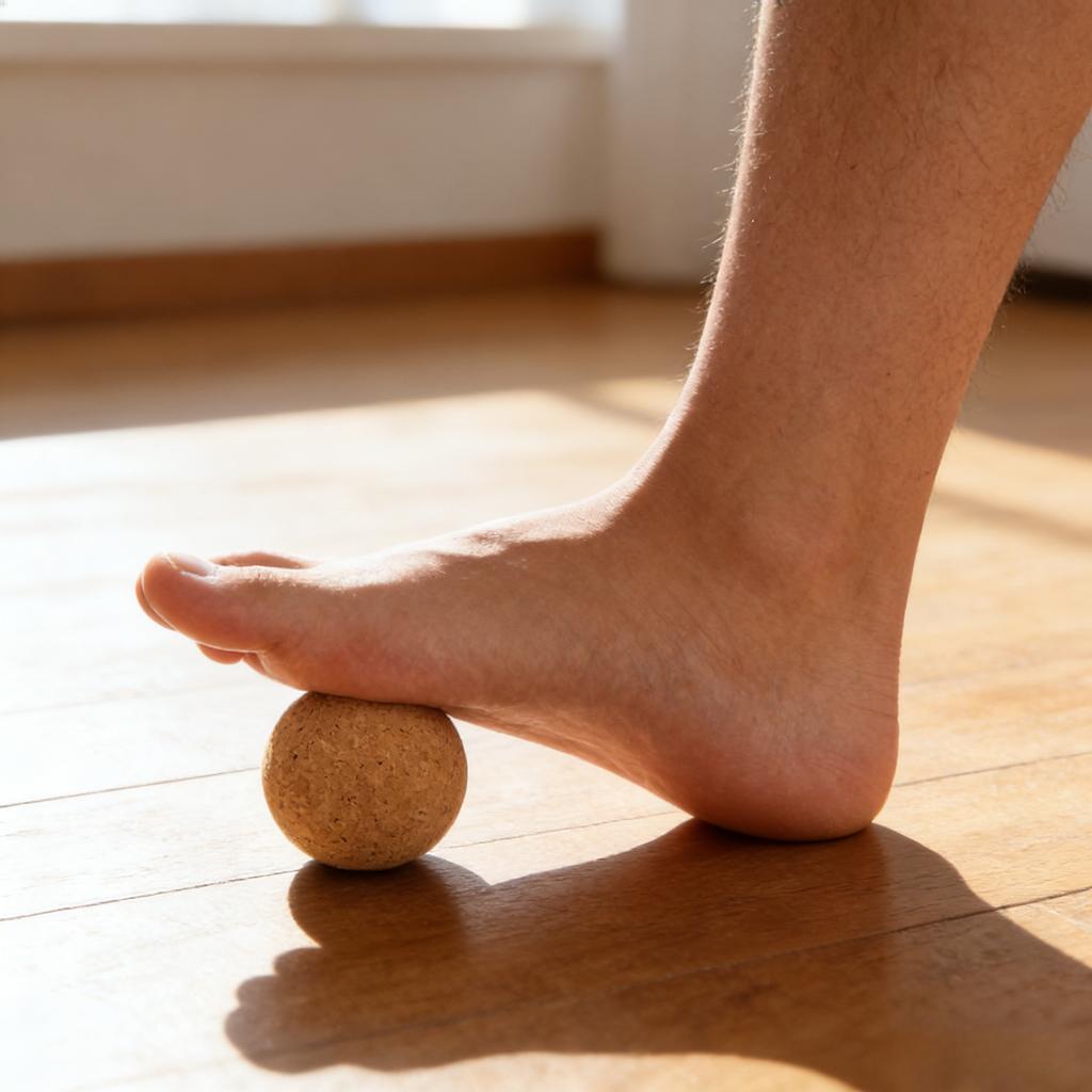 Fascia Release Cork Ball 2pcs: Yoga-Mobilitätshilfe zur myofaszialen Entspannung, Physiotherapieball für Rücken-, Nacken- und Fußmassage