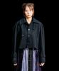 Reculer Reglan Trench Cropped Wool Coat Black